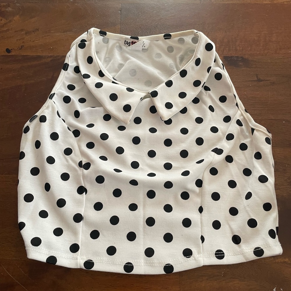 Polka Dot Crop Top